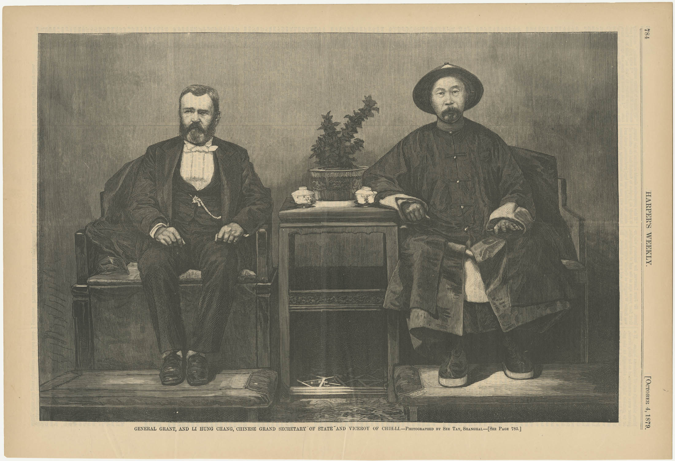 General Grant and Li Hung Chang, Chinese Grand Secretary of State and Viceroy of Chih-Li